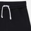LFT Plain Black Shorts with White Cord 2079
