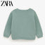 ZR Mist Green Bottom Sided Bows Sweatshirt 932
