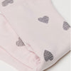 HM Heart Printed Light Pink Legging 7181