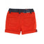 OM Zebra Cord Contrast Belt Rose Red Shorts 1694