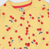 TU All Over Cherry Print Yellow Sweater 2885