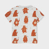 CA Printed Bear Grey T-shirt & Shorts Set 8803