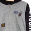 LS PSHHH Spray Bottle Patch Grey Zipper Hoodie 3308