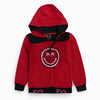SW Red & Black Smile Face 2PCS Hood 785
