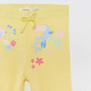 SFR Multi Glitter Birds Print Yellow Legging 3443