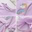 Anc Lal Multi Unicorn Light Purple Frock 3244