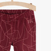 LS 321 Shapes Maroon Legging 4324