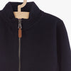 LS Quilted Mock Neck Navy Blue Zipper 2772