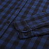 ZR Men Blue And Black Check Shirt 968
