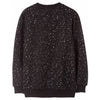 L&S Offline Print Black Sweatshirt With Splashes 876