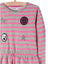 Pink Stripe Girls Grey Knitted Dress 3547