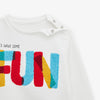 ZR Lets Fun Off White Sweatshirt 3077