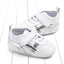 Valen Silver Side Design Girls White Shoes 2114
