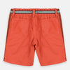 LC Orange Side Tape Contrast Belt Shorts 1255