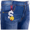 OM Smiley World Denim Shorts 1383