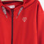 LS Diamond Logo Workout Red Zipper Hoodie 3301
