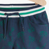 LS Printed Tree Navy Blue Shorts 3705