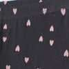 HM All Over Heart Printed Dark Grey Legging 7167