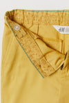 HM Plain Yellow Cotton Shorts 7119
