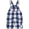 OSH Blue & White Check Cotton Short Dungaree 4037