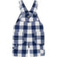 OSH Blue & White Check Cotton Short Dungaree 4037