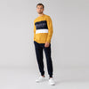 Lft Mustard Color Block Columbia Print Sweatshirt 3025