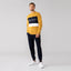 Lft Mustard Color Block Columbia Print Sweatshirt 3025