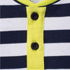 GJ Blue and White Stripe Contrast Neck Tshirt 1548