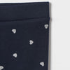 HM Glitter Heart Print Navy Blue Legging 7168