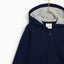 ZR Star Pocket Navy Blue Zipper Hoodie 3373