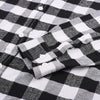 Men Black And White Check Shirt 984