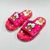 Hello Kitty With Bear Pink Slippers 7269