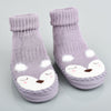 Heart Fox Grey Comfortable Socks Booties 7648