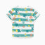 ZR Sea Life Teal and White Stripe Tshirt 1347