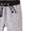 5.10.15 Digital Print Textured Grey Fleece Trouser with Black Belt 1067