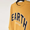LFT Men Earth Print Mustard Sweatshirt 2829