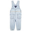 Osk Golden Waist Ribbon Denim Light Blue Full Dungaree 3803