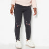 LDX Knee Cute Cat Patch Dull Black Legging 2164