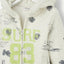 TAO Surf 83 Print Off White Zipper Hoodie 2944
