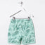 FZK Vintage Leaves Print Sea Green Shorts 4018