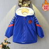 BKT Spider Man Style Sherpa Inner Royal Blue Puffer Jacket 7657