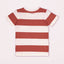 OK Slub Brick Red & White Stripe Pocket Tshirt 4215