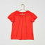 KB Front Lace Style Sleeves Dark Orange Top 4448
