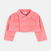 KNDX Warm Fleece Corel Frock With Short Jacket 2 Piece Set 7752