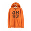 LS OK93 Print Fleece Orange Hoodie 3300