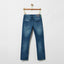 OVS Mid Blue Ripped Boxes Stretchable Straight Denim 1298
