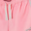 LS OMG Print Side Stripe Pink Girls Shorts 3693