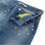 OM Pearls Style & Ripped Bottom Blue Denim 3195