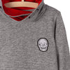 LS Skull Patch Turtle Neck Sweatshirt 3293