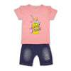Yougi Pink Space Share Juice Print 2 Piece Set 2282